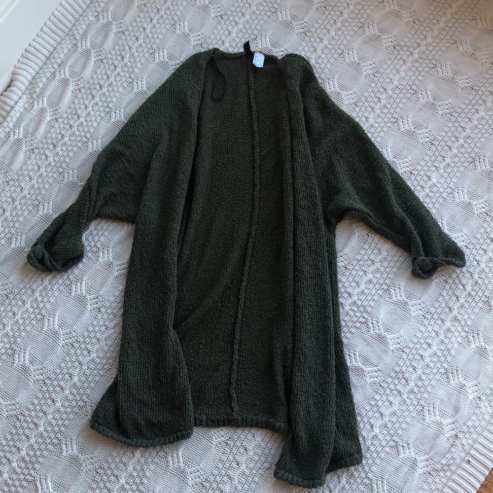 Army Green Slouchy Sweater